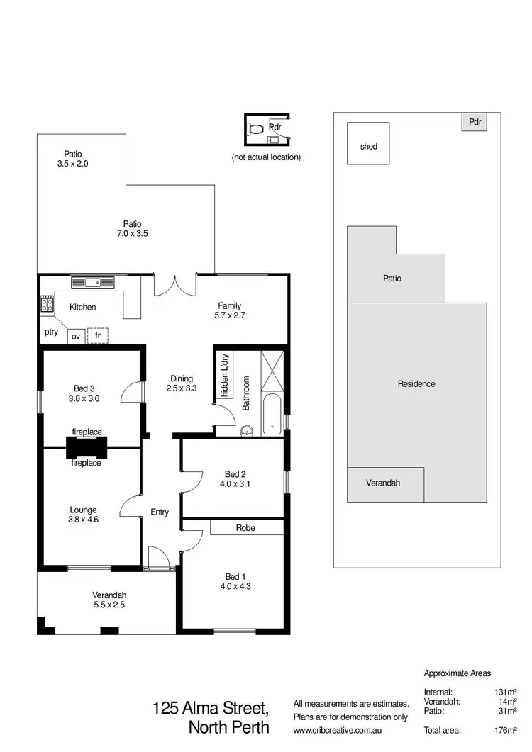 Floorplan of Homely house listing, 125 Alma Road, North Perth WA 6006