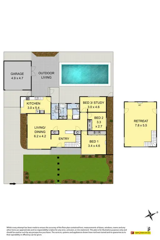 Floorplan of Homely house listing, 98 Powell Street, Yarraville VIC 3013