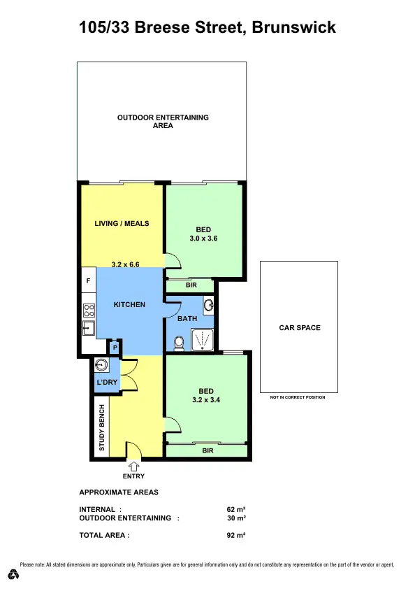Floorplan of Homely apartment listing, 105/33-35 Breese Street, Brunswick VIC 3056