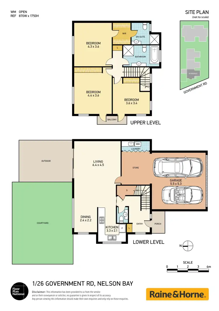 Floorplan of Homely townhouse listing, 1/26 Government Road, Nelson Bay NSW 2315