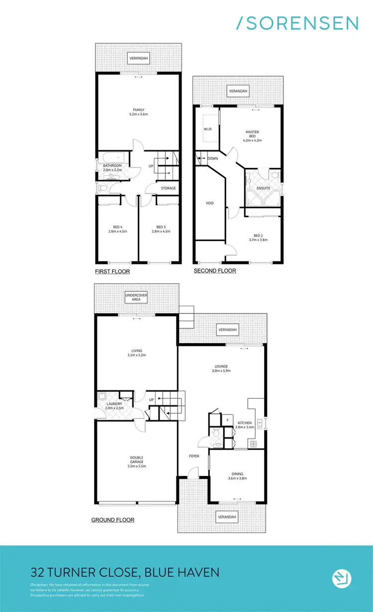 Floorplan of Homely house listing, 32 Turner Close, Blue Haven NSW 2262