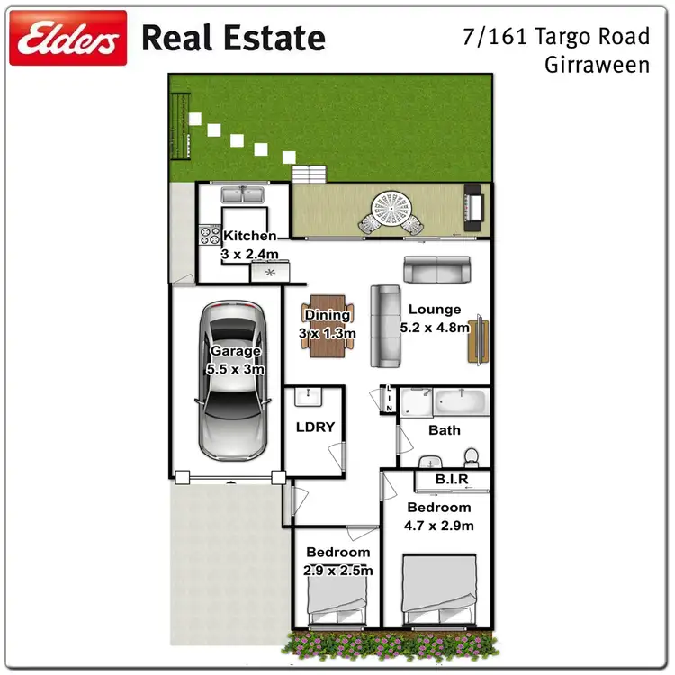 Floorplan of Homely villa listing, 7/161 Targo Road, Girraween NSW 2145