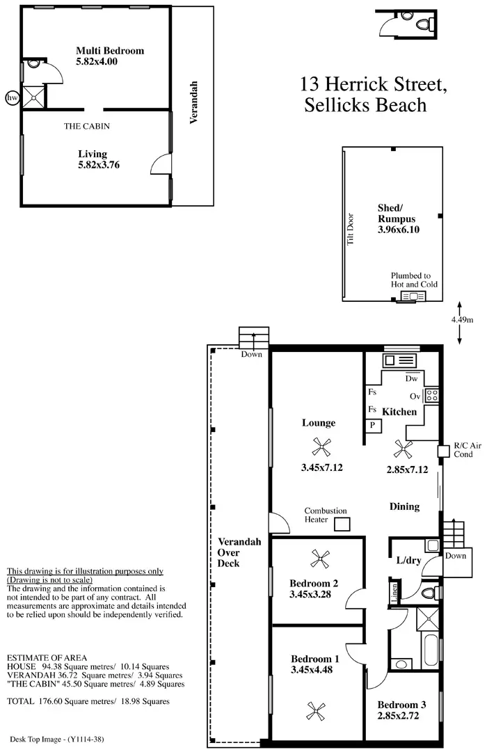 Floorplan of Homely house listing, 13 Herrick Street, Sellicks Beach SA 5174