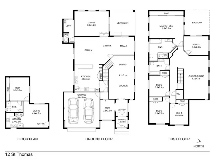 Floorplan of Homely house listing, 12 St Thomas, Iluka WA 6028