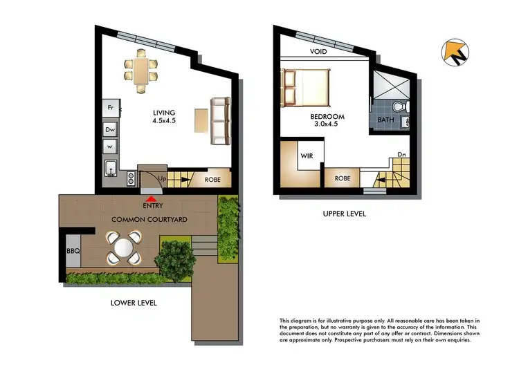 Floorplan of Homely apartment listing, 1/12B Foley Street, Darlinghurst NSW 2010