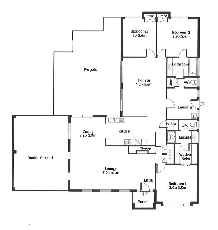 Floorplan of Homely house listing, 4 Melville Terrace, Murray Bridge SA 5253