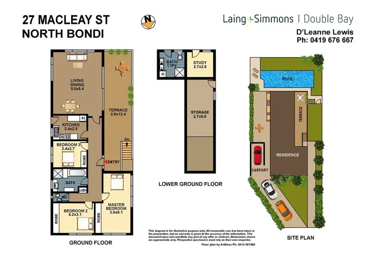 Floorplan of Homely house listing, 20 Loombah Rd(Enter via 27 Macleay Str), Dover Heights NSW 2030