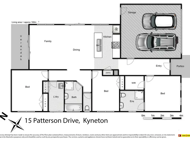Floorplan of Homely house listing, 15 Patterson Drive, Kyneton VIC 3444