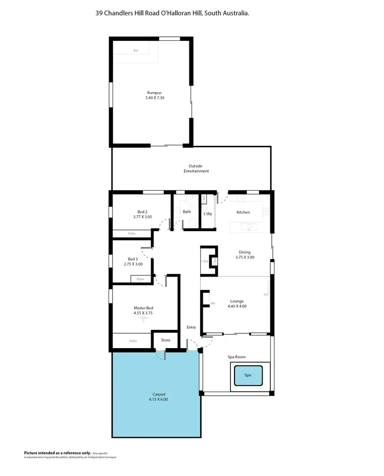 Floorplan of Homely house listing, 39 Chandlers Hill Road, O'halloran Hill SA 5158
