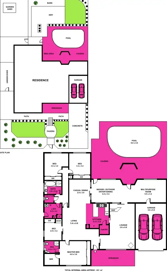 Floorplan of Homely house listing, 9 Monterey Drive, Waurn Ponds VIC 3216
