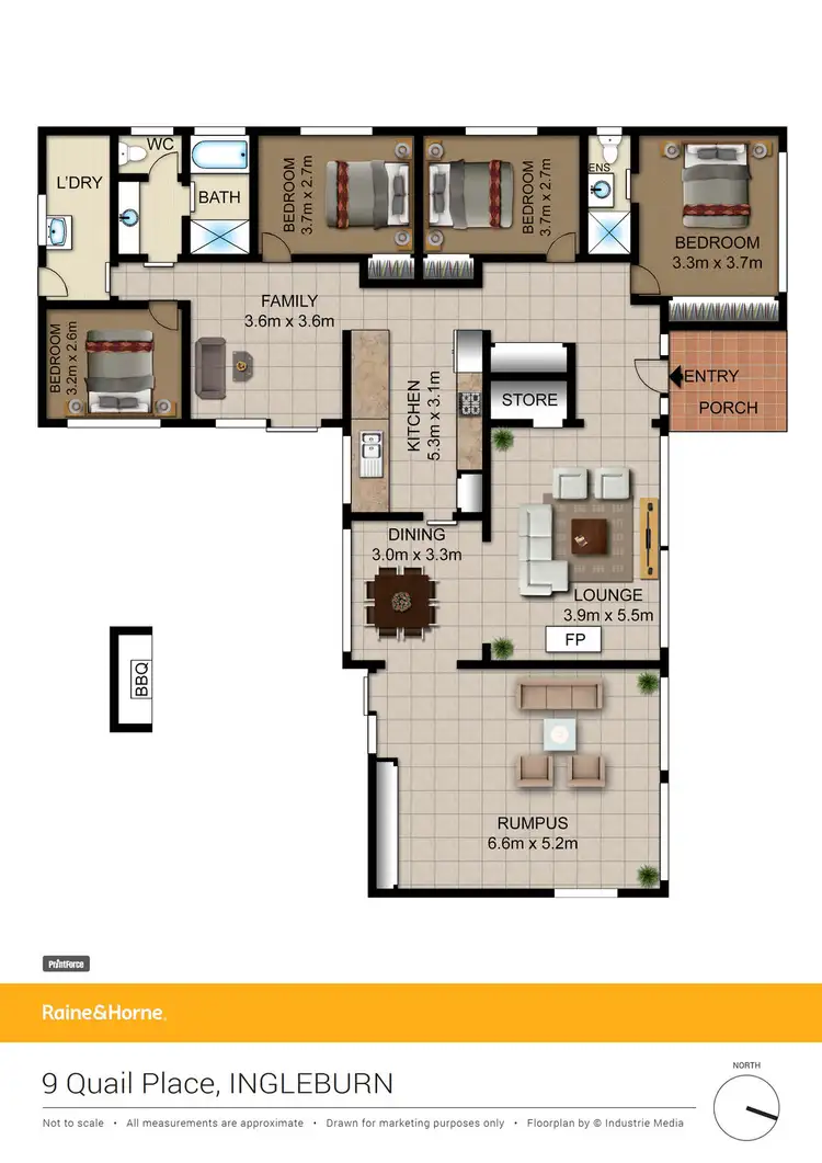 Floorplan of Homely house listing, 9 Quail Place, Ingleburn NSW 2565