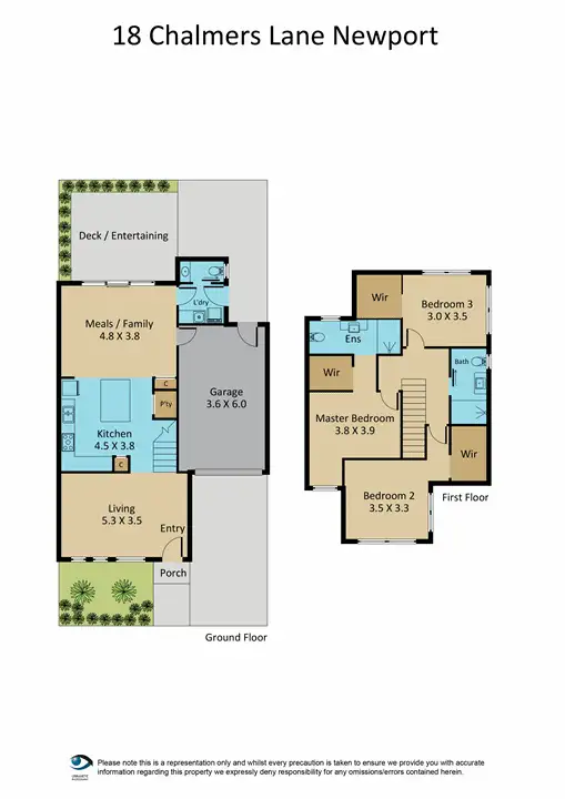 Floorplan of Homely house listing, 18 Chalmers Lane, Newport VIC 3015