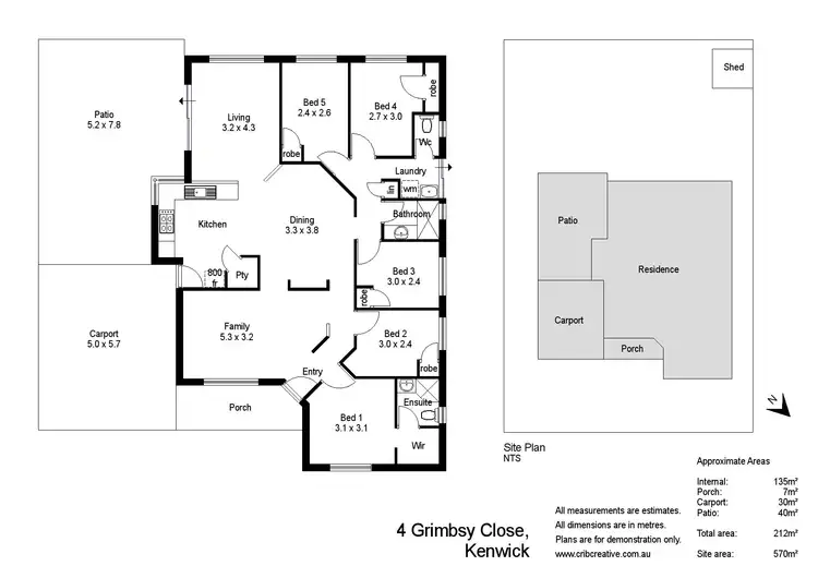 Floorplan of Homely house listing, 4 Grimbsy Close, Kenwick WA 6107
