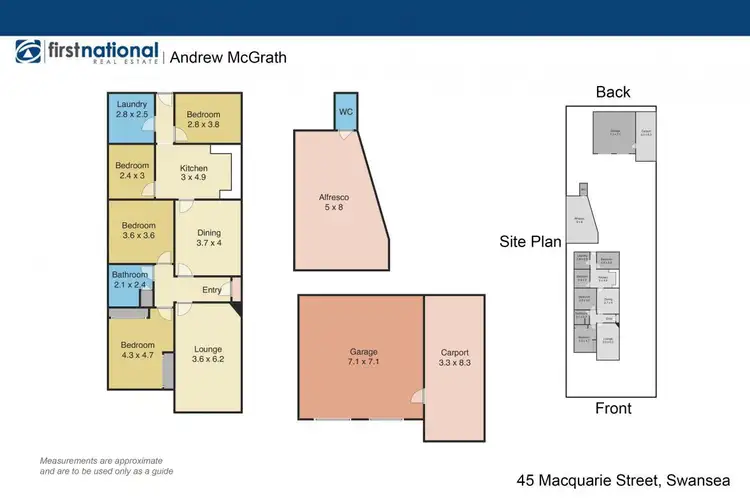 Floorplan of Homely house listing, 45 Macquarie Street, Swansea NSW 2281