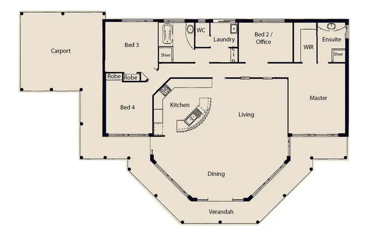Floorplan of Homely house listing, 21 Nannup Close, Dawesville WA 6211