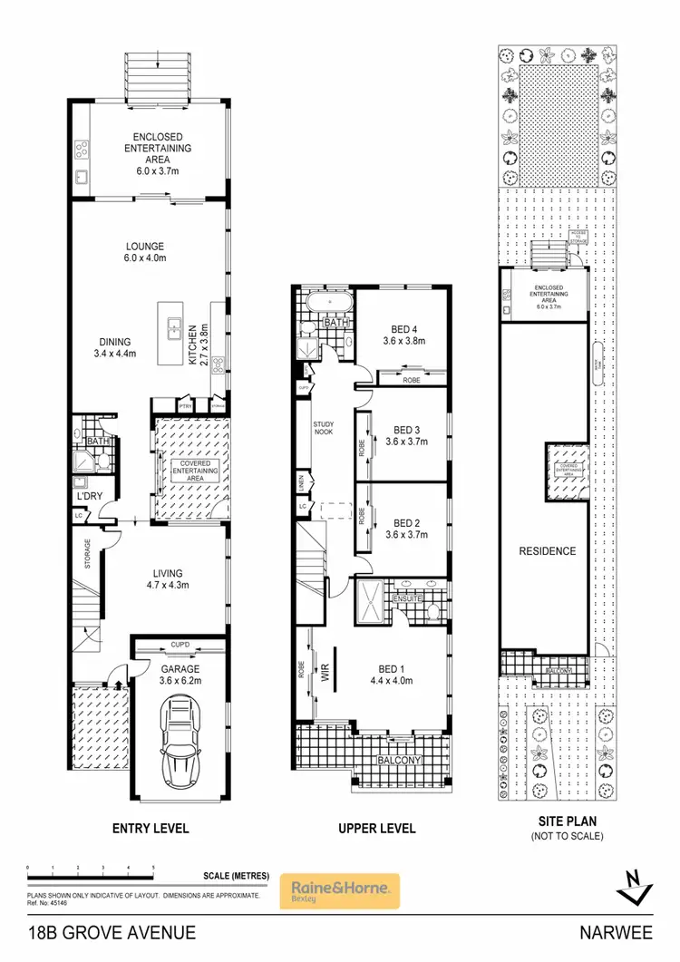 Floorplan of Homely semi-detached listing, 18B Grove Avenue, Narwee NSW 2209