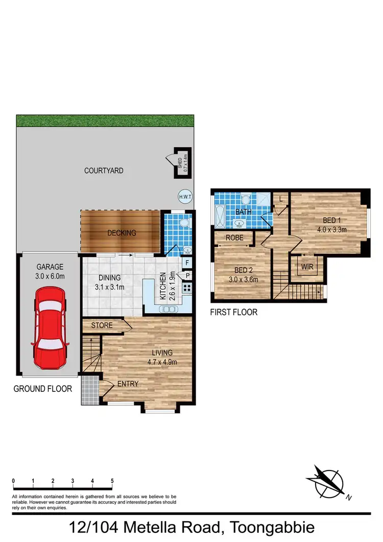Floorplan of Homely townhouse listing, 12/104 Metella Road, Toongabbie NSW 2146