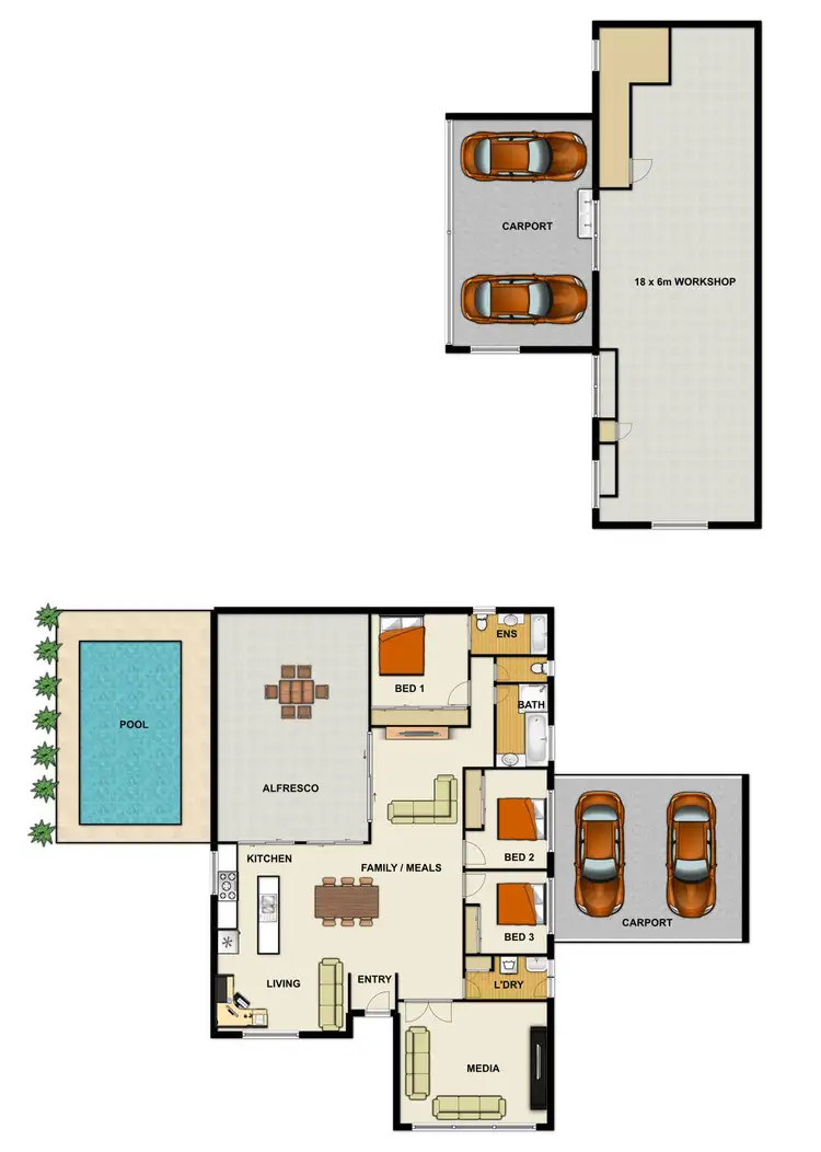 Floorplan of Homely house listing, 30 Kadlunga Court, Boronia Heights QLD 4124