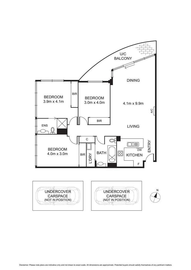 Floorplan of Homely apartment listing, 1105/148 Wells Street, South Melbourne VIC 3205