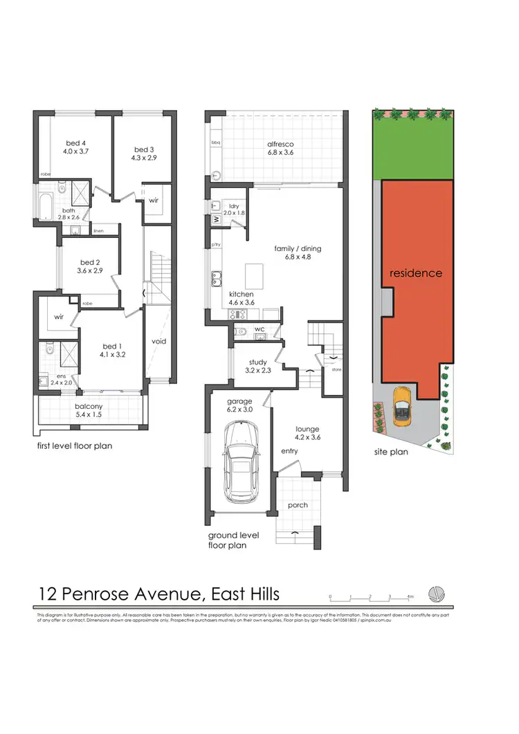 Floorplan of Homely house listing, 12 Penrose Avenue, East Hills NSW 2213