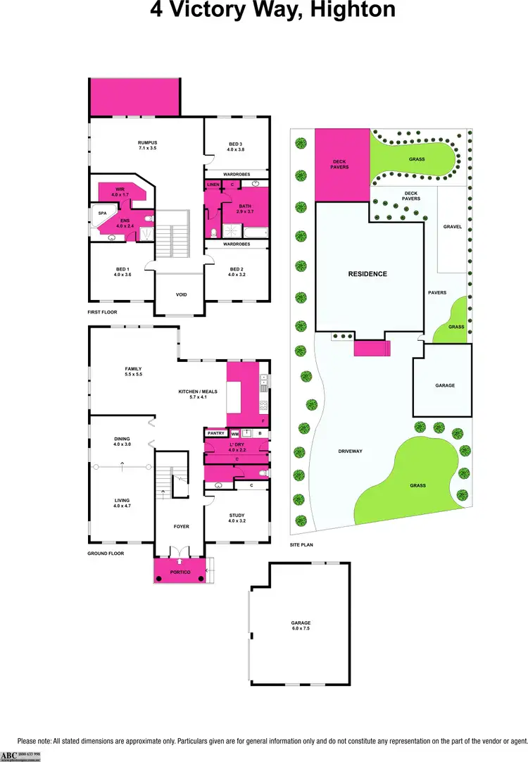 Floorplan of Homely house listing, 4 Victory Way, Highton VIC 3216