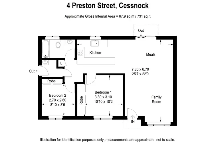 Floorplan of Homely house listing, 4 Preston Street, Cessnock NSW 2325