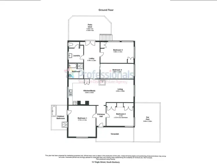 Floorplan of Homely house listing, 13 Tingle Street, South Bunbury WA 6230