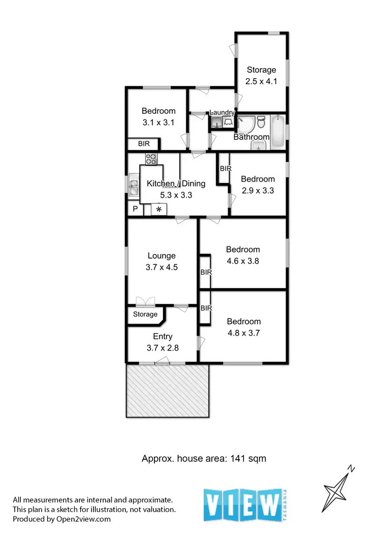 Floorplan of Homely house listing, 5 View Street, Sandy Bay TAS 7005