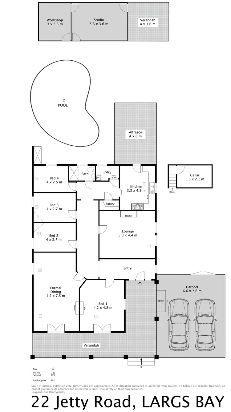 Floorplan of Homely house listing, 22 Jetty Road, Largs Bay SA 5016