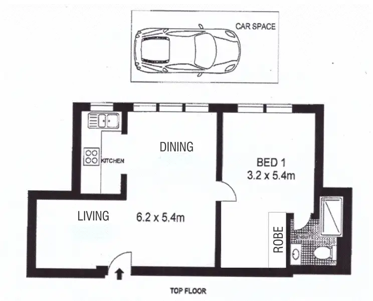 Floorplan of Homely unit listing, 44/73 Broome Street, Maroubra NSW 2035