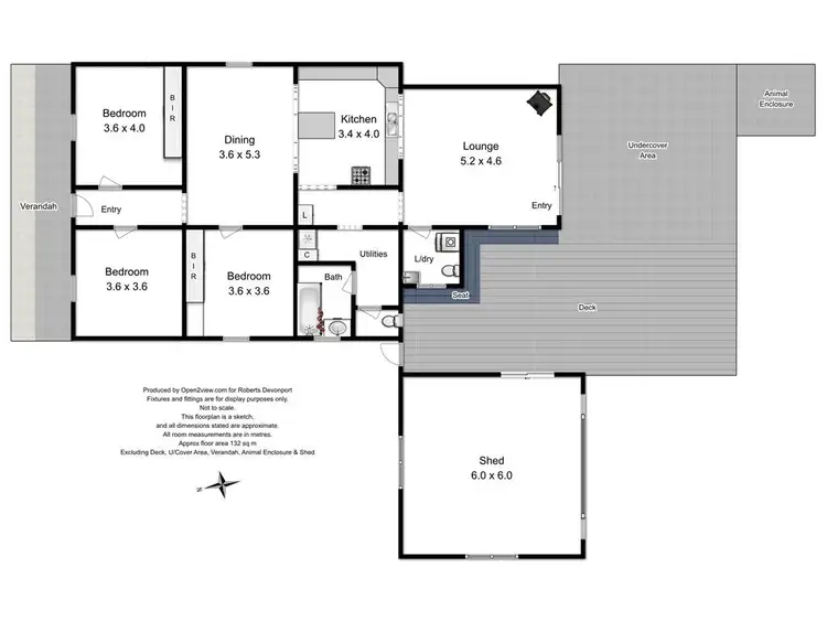 Floorplan of Homely house listing, 38 Cotton Street, Latrobe TAS 7307