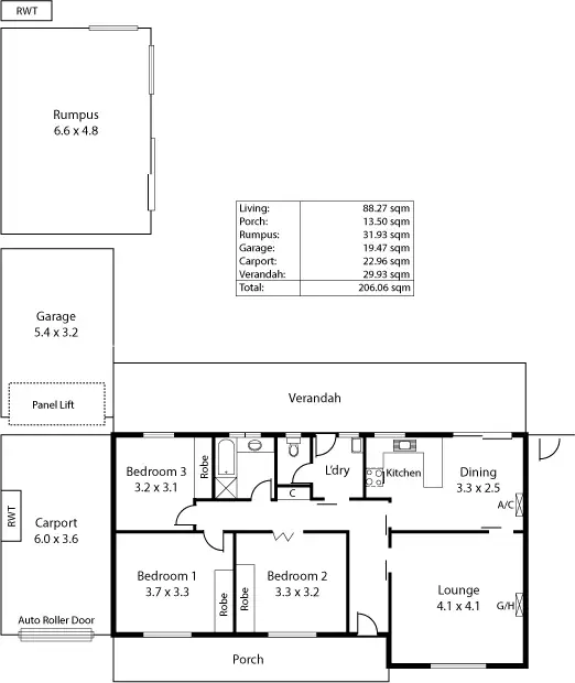 Floorplan of Homely house listing, 32 Taylors Ave, Morphett Vale SA 5162
