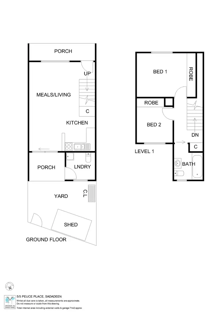 Floorplan of Homely townhouse listing, 5/5 Peuce Place, Sadadeen NT 870