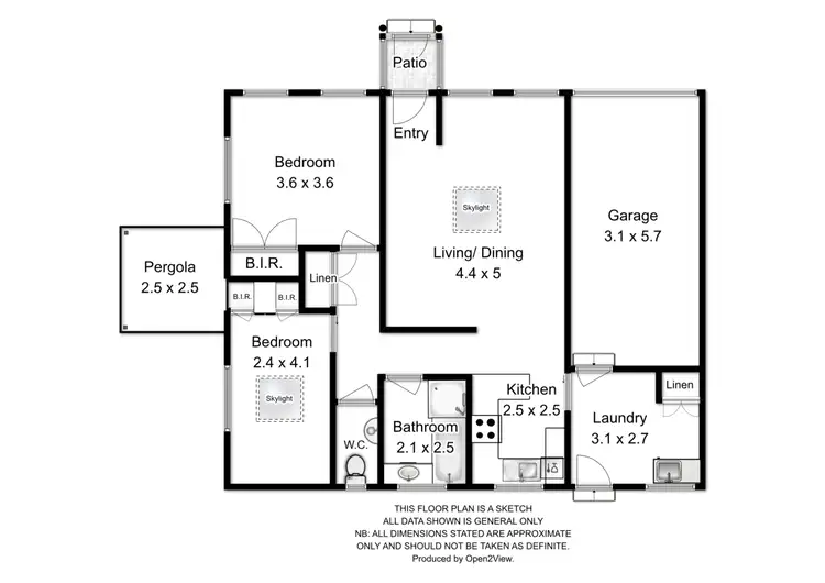 Floorplan of Homely unit listing, 2/183 Cambridge Street, West Launceston TAS 7250