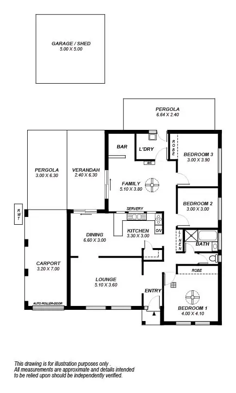Floorplan of Homely house listing, 8 Gooronga Drive, Craigmore SA 5114