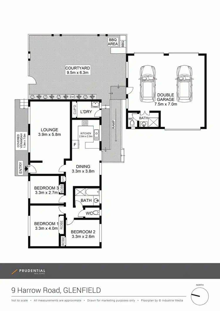 Floorplan of Homely house listing, 9 Harrow Road, Glenfield NSW 2167