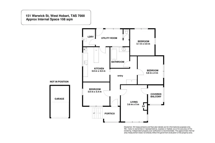 Floorplan of Homely house listing, 151 Warwick Street, West Hobart TAS 7000