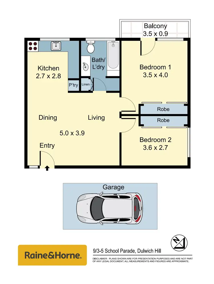 Floorplan of Homely apartment listing, 9/3-5 School Parade, Marrickville NSW 2204