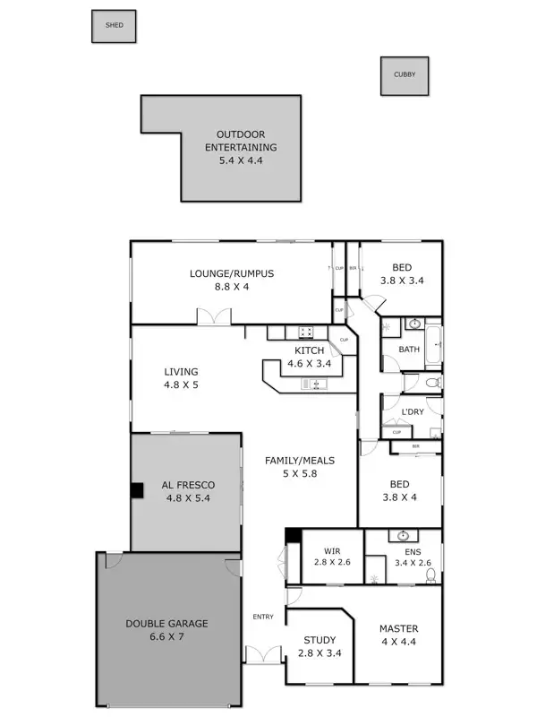Floorplan of Homely house listing, 7 Finch Lane, Sunbury VIC 3429
