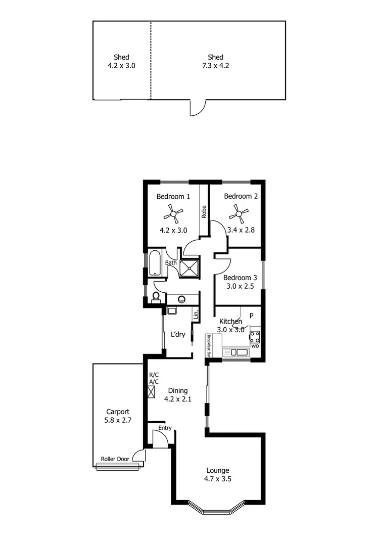 Floorplan of Homely house listing, 3 Cleamont Court, Seaford SA 5169
