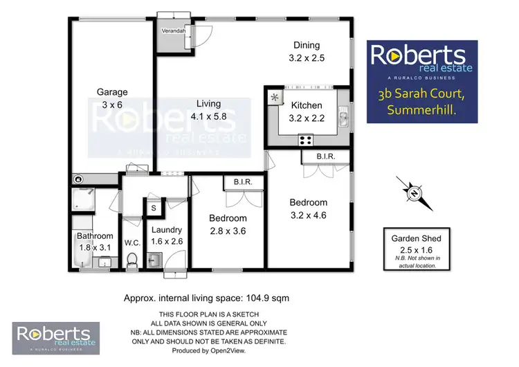 Floorplan of Homely block of units listing, 3B Sarah Court, Summerhill TAS 7250