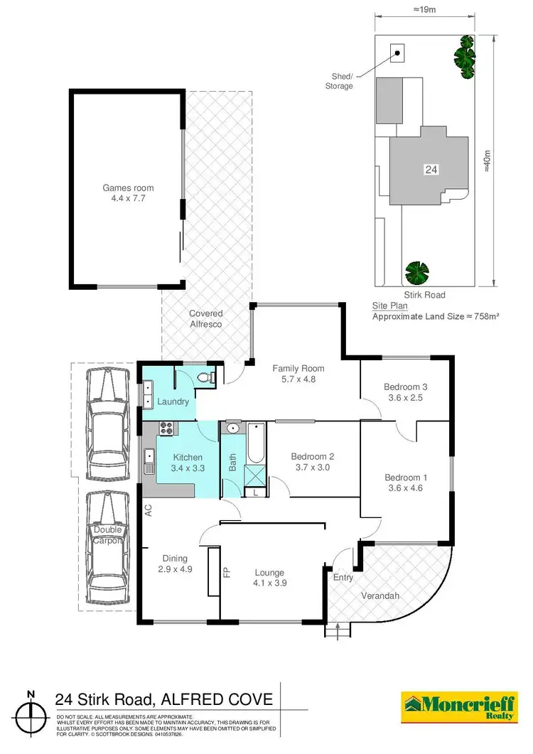 Floorplan of Homely house listing, 24 Stirk Road, Alfred Cove WA 6154