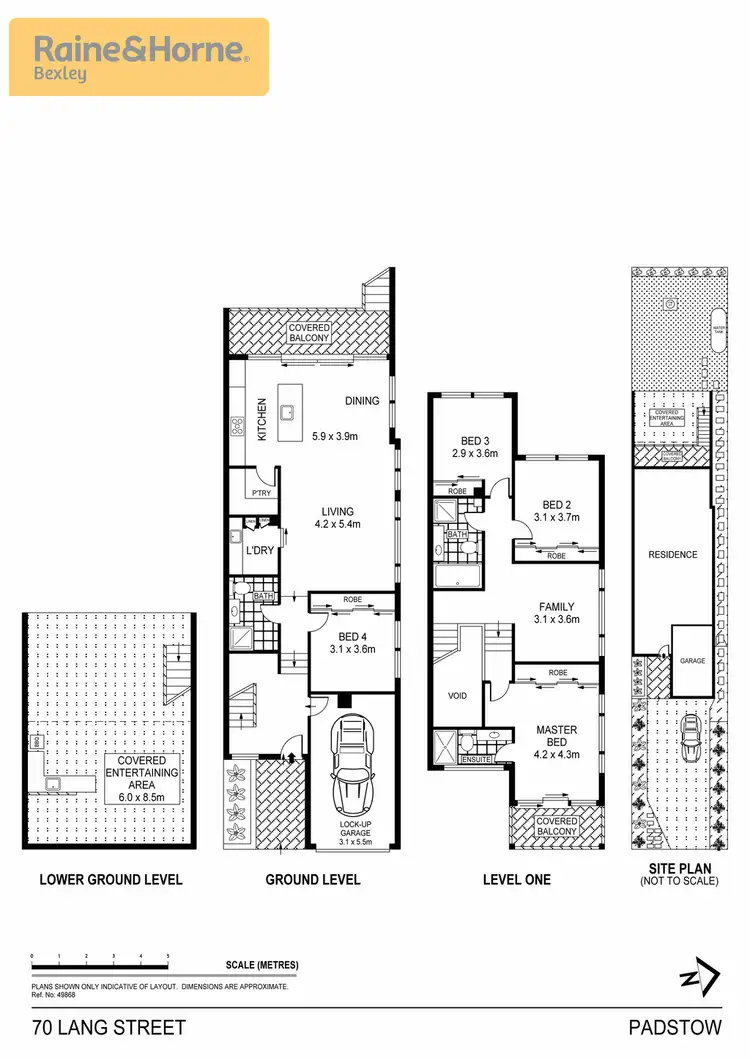 Floorplan of Homely semi-detached listing, 70 Lang Street, Padstow NSW 2211