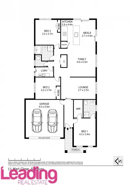 Floorplan of Homely house listing, 11 Marl Close, Sunbury VIC 3429