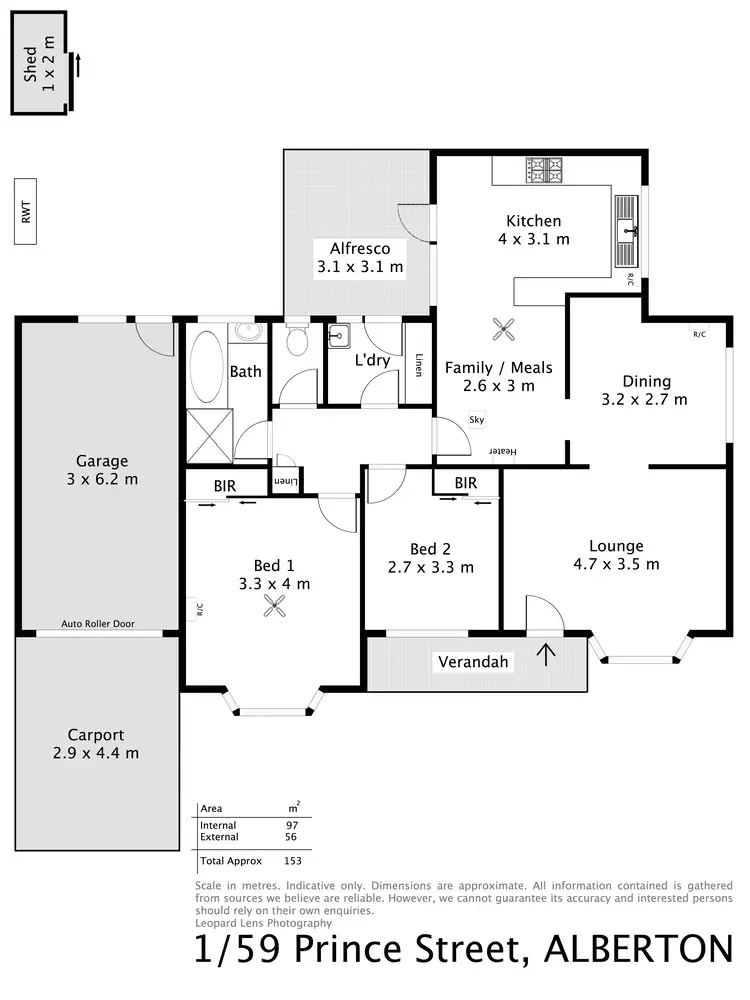 Floorplan of Homely house listing, 1/59 Prince Street, Alberton SA 5014