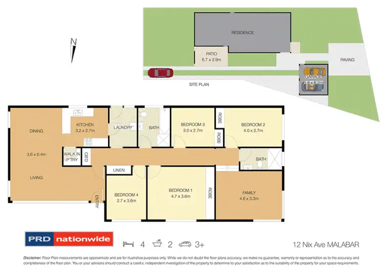 Floorplan of Homely house listing, 12 Nix Avenue, Malabar NSW 2036