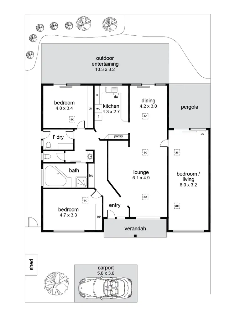 Floorplan of Homely house listing, 2/12 Beryl Street, Broadview SA 5083