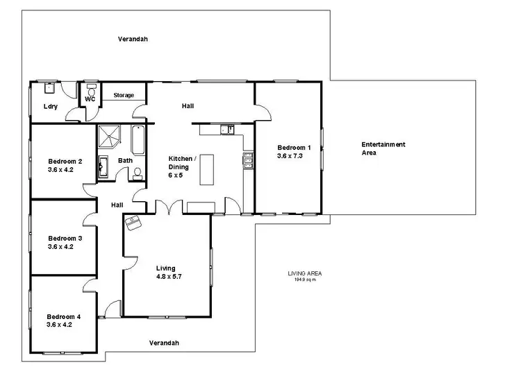 Floorplan of Homely house listing, 99 Briers Road, Loxton SA 5333