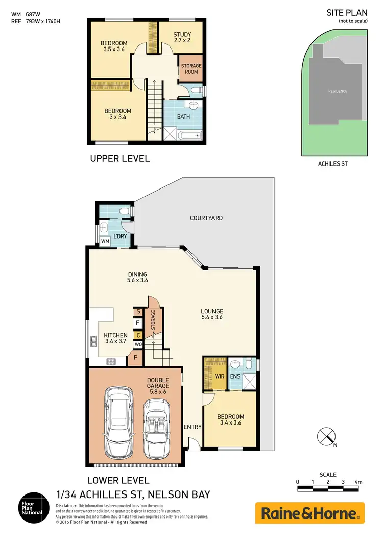 Floorplan of Homely house listing, 34 Achilles Street, Nelson Bay NSW 2315