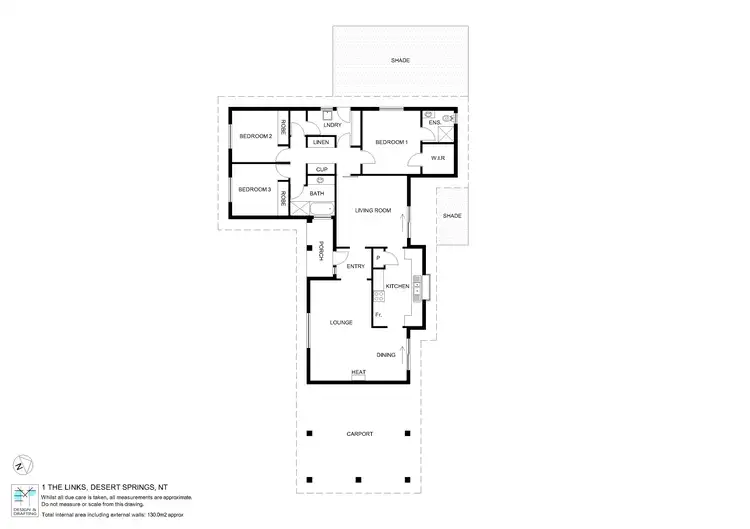 Floorplan of Homely house listing, 1 THE LINKS, Desert Springs NT 870